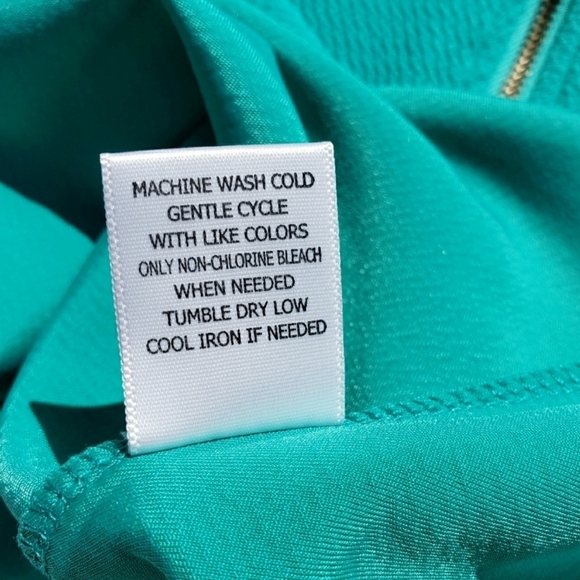 Gianni Bini Dress Small Teal Green Sleeveless Spring Summer Fit and Flare - Picture 2 of 7